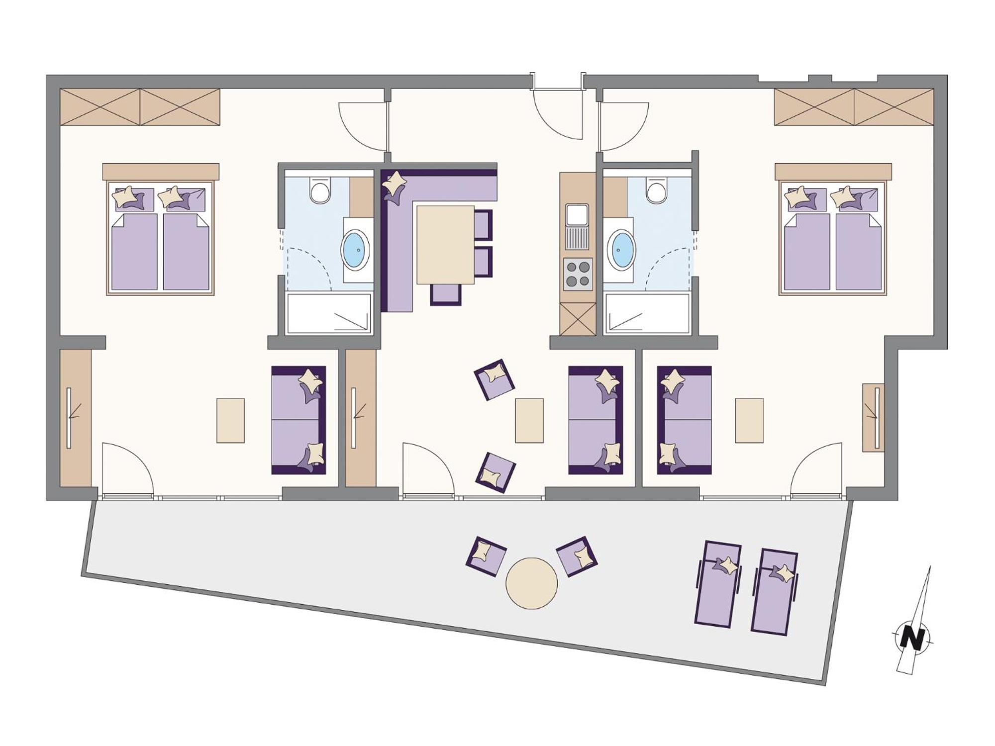 Tschuggmall Appartements Фис Номер фото
